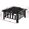 Grillz Fire Pit BBQ Grill 2 - In - 1 Table - OZ Home Deals