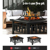 Grillz Fire Pit BBQ Grill 2 - In - 1 Table - OZ Home Deals