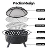 Grillz Fire Pit BBQ Grill 82cm - OZ Home Deals