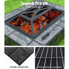 Grillz Fire Pit BBQ Grill Ice Bucket 3 - In - 1 Table - OZ Home Deals