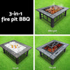 Grillz Fire Pit BBQ Grill Ice Bucket 3 - In - 1 Table - OZ Home Deals