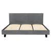 HarbourView King Upholstered Bed Frame – Grey Linen - OZ Home Deals