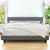 HarbourView King Upholstered Bed Frame – Grey Linen - OZ Home Deals