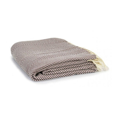 Herringbone Acrylic Throw Heather - OZ Home Deals