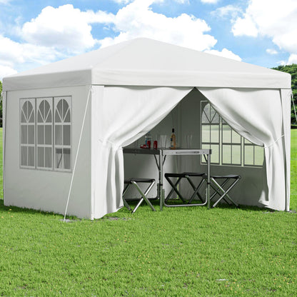 Instahut Gazebo 3x3 Pop Up Marquee Folding Tent Wedding Gazebos Camping Outdoor Canopy White - OZ Home Deals