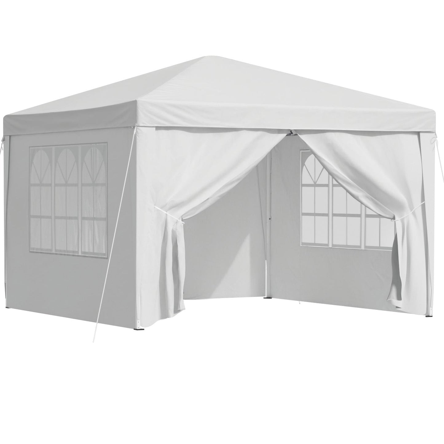 Instahut Gazebo 3x3 Pop Up Marquee Folding Tent Wedding Gazebos Camping Outdoor Canopy White - OZ Home Deals