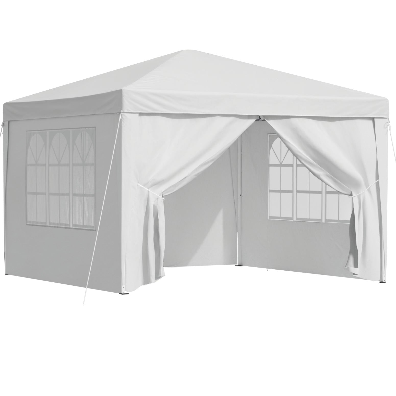 Instahut Gazebo 3x3 Pop Up Marquee Folding Tent Wedding Gazebos Camping Outdoor Canopy White - OZ Home Deals