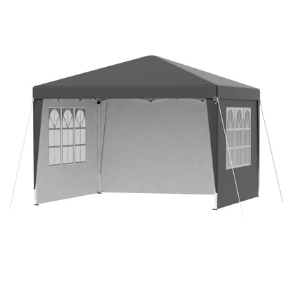 Instahut Gazebo 3x3 Pop Up Marquee Folding Tent Wedding Gazebos Camping Outdoor Shade Canopy Gray - OZ Home Deals