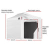 Instahut Gazebo 3x4.5 Pop Up Marquee Folding Tent Wedding Gazebos Camping Outdoor Shade Canopy White - OZ Home Deals