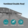 Instahut Gazebo 3x4m Canopy Outdoor Steel Frame Patio Tent Curtains Marquee Grey - OZ Home Deals