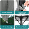 Instahut Gazebo 3x4m Canopy Outdoor Steel Frame Patio Tent Curtains Marquee Grey - OZ Home Deals