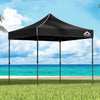 Instahut Gazebo Pop Up Marquee 3x3m Folding Tent Wedding Outdoor Camping Canopy Gazebos Shade Black - OZ Home Deals