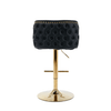 Jalan Adjustable Swivel Bar Stools – Black PU Leather, 64 - 84cm - OZ Home Deals