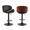 Joyelle PU Leather Swivel Bar Stools – Set of 4 (Black) - OZ Home Deals
