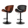 Joyelle PU Leather Swivel Bar Stools – Set of 4 (Black) - OZ Home Deals