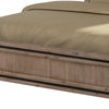 King Size Silver Brush Bed Frame in Acacia Wood Construction - OZ Home Deals