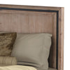 King Size Silver Brush Bed Frame in Acacia Wood Construction - OZ Home Deals