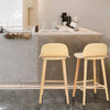 La Bella Elise Ash Wood Bar Stools – Set of 2, 65cm - OZ Home Deals
