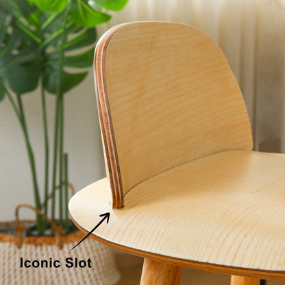 La Bella Elise Ash Wood Bar Stools – Set of 2, 65cm - OZ Home Deals