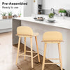 La Bella Elise Ash Wood Bar Stools – Set of 2, 65cm - OZ Home Deals