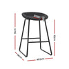 Ludoro PU Leather Bar Stools – Set of 4 (Black) - OZ Home Deals