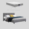 Marlow Queen Bed Frame & Devon Euro Top Mattress Bundle - OZ Home Deals