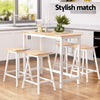 Noosa 5-Piece Bar Table & Stools Set – Pine & White Timber - OZ Home Deals