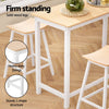 Noosa 5-Piece Bar Table & Stools Set – Pine & White Timber - OZ Home Deals