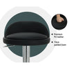Nuvo PU Leather Bar Stools – Set of 4 (Black) - OZ Home Deals
