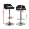 Nuvo PU Leather Bar Stools – Set of 4 (Black) - OZ Home Deals
