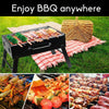 Outdoor Camping Portable & Foldable Charcoal BBQ Grill Hibachi Picnic Barbecue - OZ Home Deals