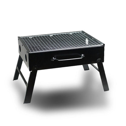 Outdoor Camping Portable & Foldable Charcoal BBQ Grill Hibachi Picnic Barbecue - OZ Home Deals