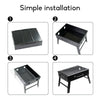 Outdoor Camping Portable & Foldable Charcoal BBQ Grill Hibachi Picnic Barbecue - OZ Home Deals