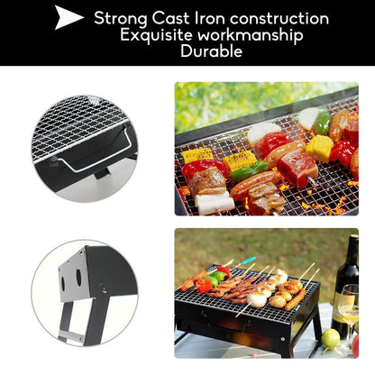 Outdoor Camping Portable & Foldable Charcoal BBQ Grill Hibachi Picnic Barbecue - OZ Home Deals