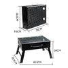 Outdoor Camping Portable & Foldable Charcoal BBQ Grill Hibachi Picnic Barbecue - OZ Home Deals