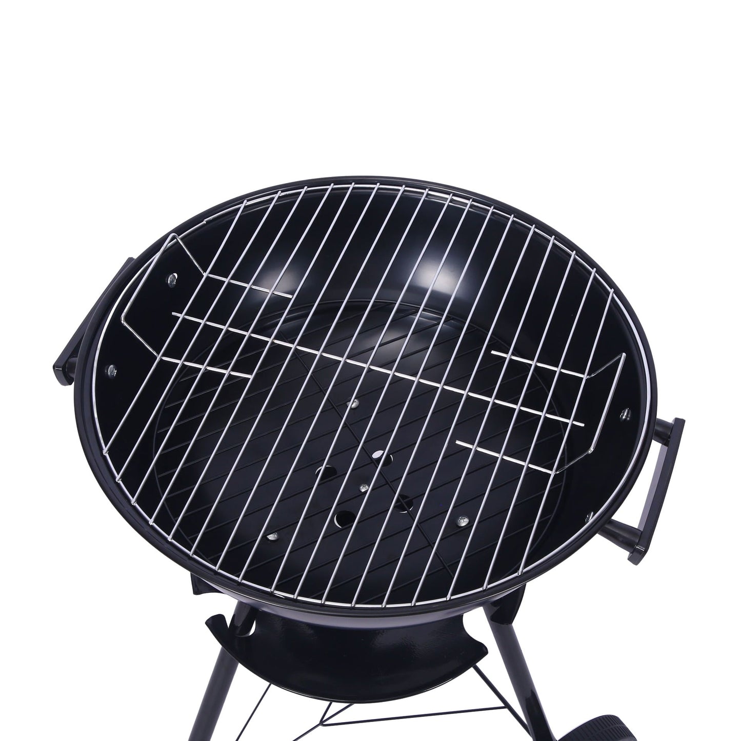 Outdoor Folding Apple - Shaped Stainless Steel Charcoal Barbecue Grill - 41cm Grill Net - OZ Home Deals