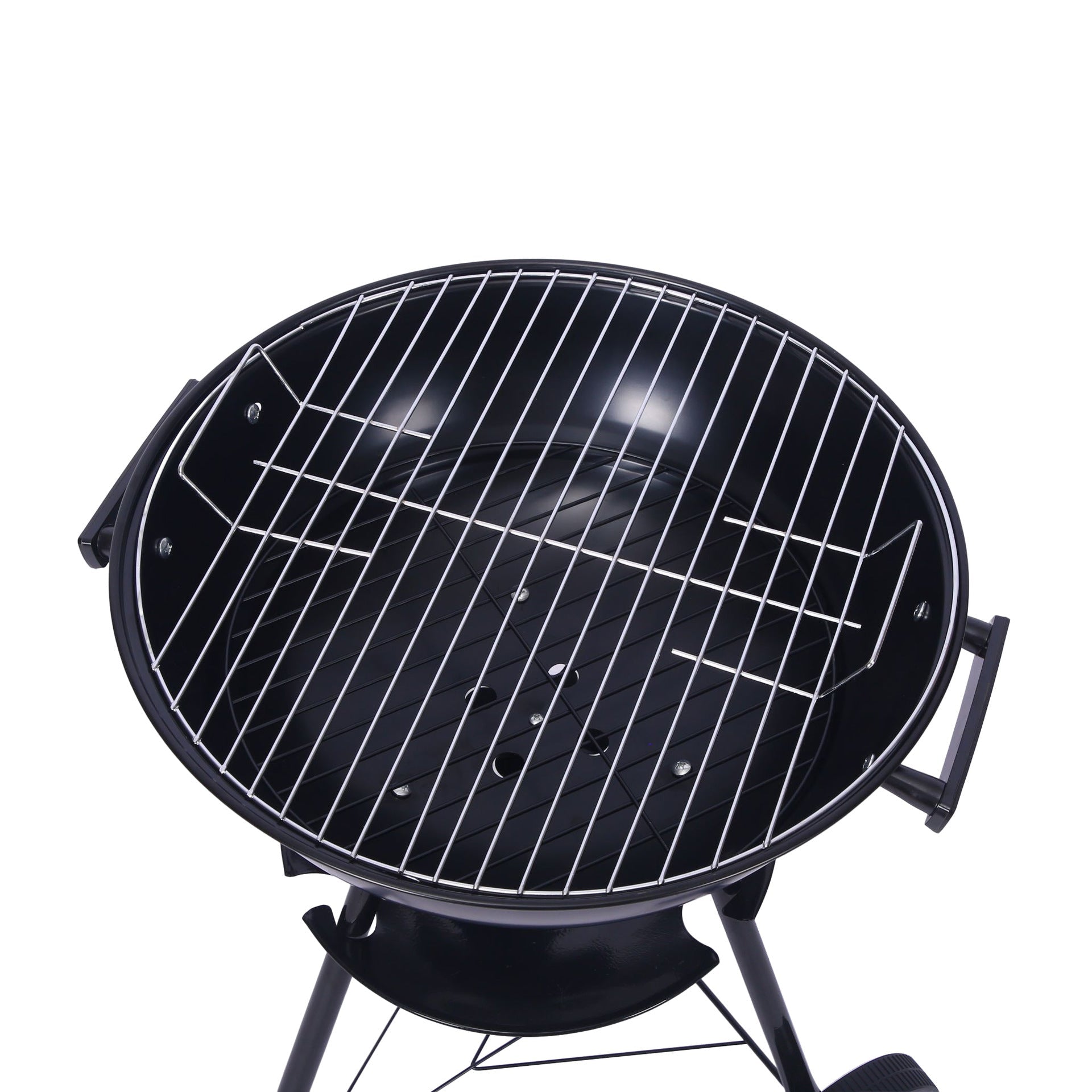 Outdoor Folding Apple - Shaped Stainless Steel Charcoal Barbecue Grill - 41cm Grill Net - OZ Home Deals