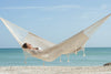 Outdoor undercover cotton Mayan Legacy hammock with hand crocheted tassels Queen Size Marble Colour - OZ Home Deals