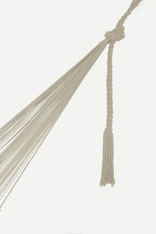 Outdoor undercover cotton Mayan Legacy hammock with hand crocheted tassels Queen Size Marble Colour - OZ Home Deals