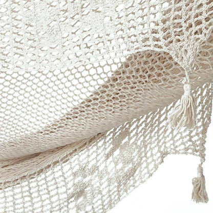 Outdoor undercover cotton Mayan Legacy hammock with hand crocheted tassels Queen Size Marble Colour - OZ Home Deals