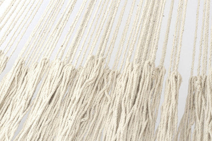 Outdoor undercover cotton Mayan Legacy hammock with hand crocheted tassels Queen Size Marble Colour - OZ Home Deals