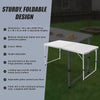 <p><strong>120 x 60cm Aluminium Folding Table with Adjustable Heights</strong></p> - OZ Home Deals
