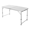 <p><strong>120 x 60cm Aluminium Folding Table with Adjustable Heights</strong></p> - OZ Home Deals