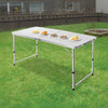 <p><strong>120 x 60cm Aluminium Folding Table with Adjustable Heights</strong></p> - OZ Home Deals