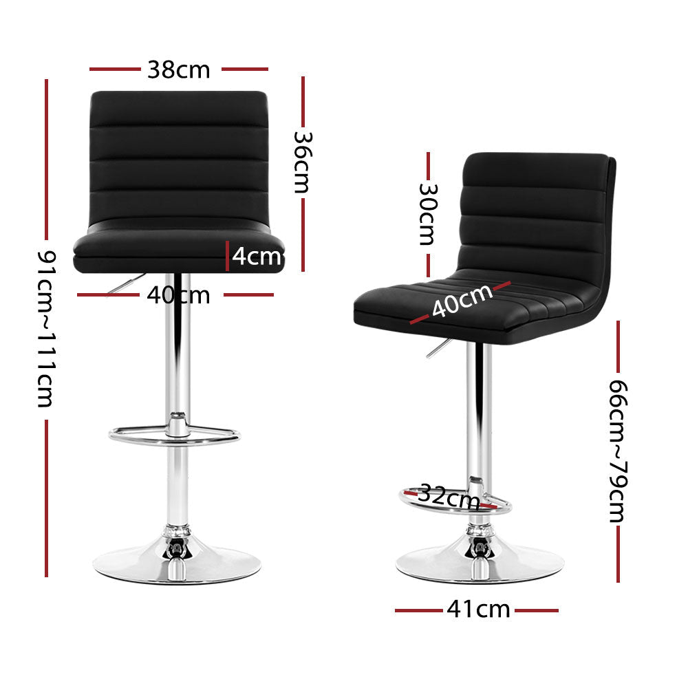 Regent Comfort PU Bar Stools - OZ Home Deals