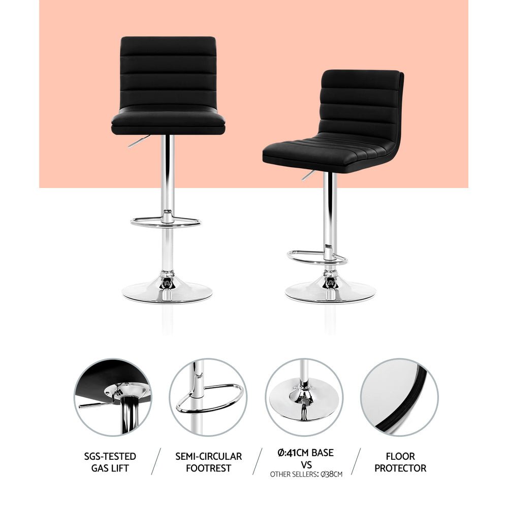 Regent Comfort PU Bar Stools - OZ Home Deals