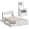 SereneAura Bedroom Set – Bed Frame + Bedside Drawer - OZ Home Deals