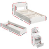 SereneAura Bedroom Set – Bed Frame + Bedside Drawer - OZ Home Deals