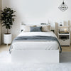 SereneAura Bedroom Set – Bed Frame + Bedside Drawer - OZ Home Deals