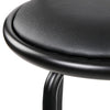 SpinEase PU Leather Swivel Bar Stools – Set of 4 (Black) - OZ Home Deals
